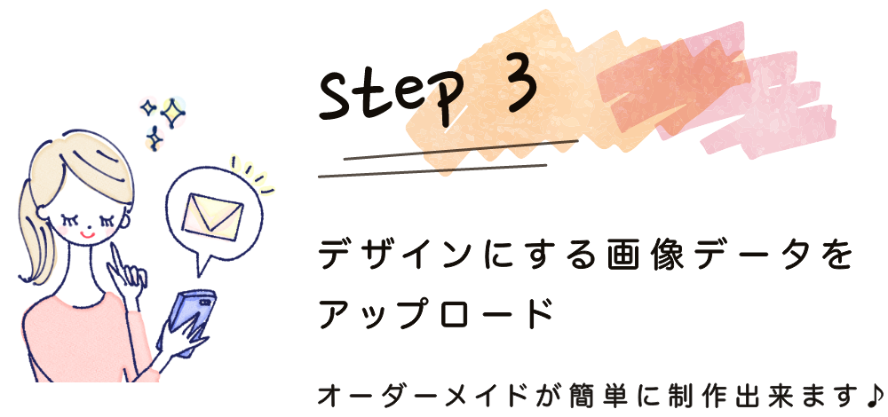 step3：デザインにする画像データをアップロード