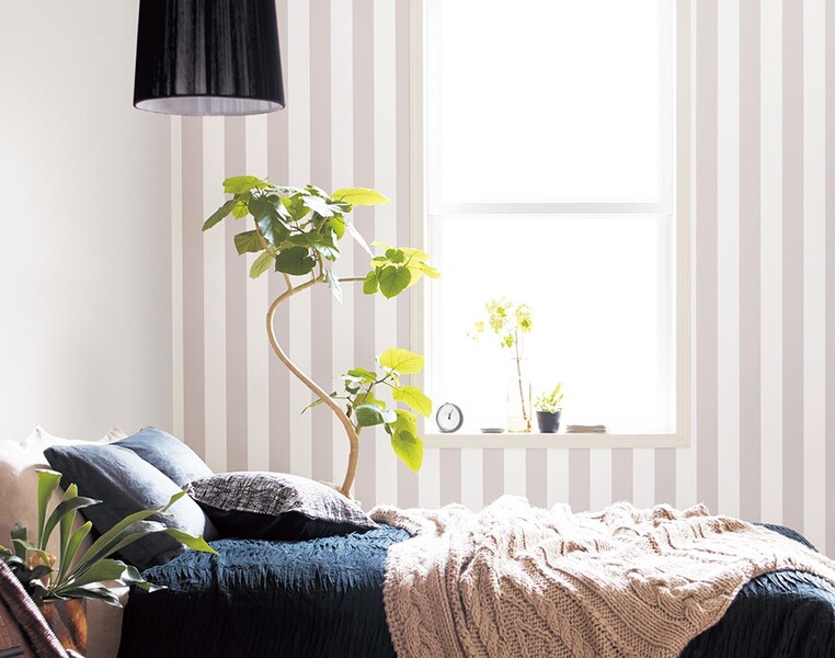 ナチュラル/ロンドンストライプ壁紙