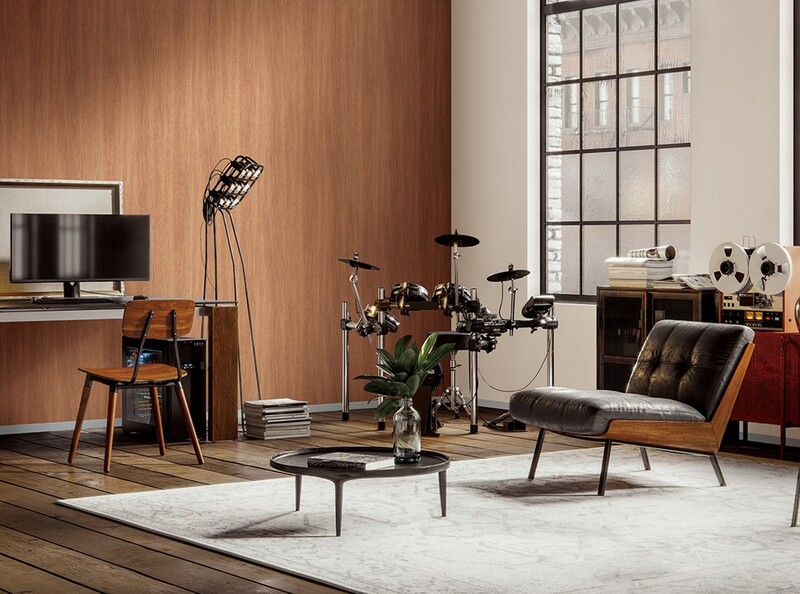 Wood/パイン材&オーク材壁紙