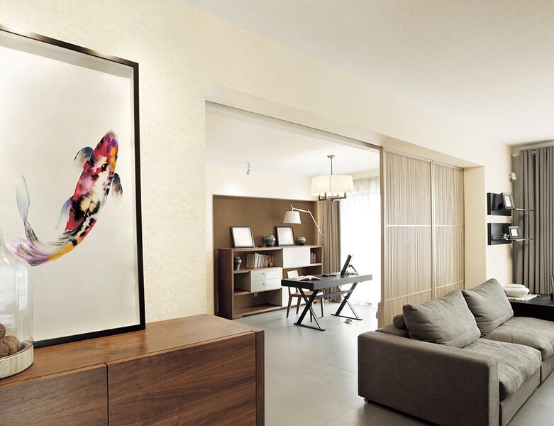 マッスルウォールサイクル消臭壁紙 和柄模様入り