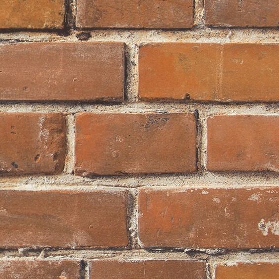 カフェ風な空間にも!レンガ柄壁紙