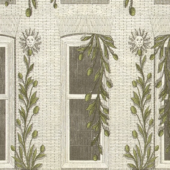 レトロで高級感のあるデザイン壁紙