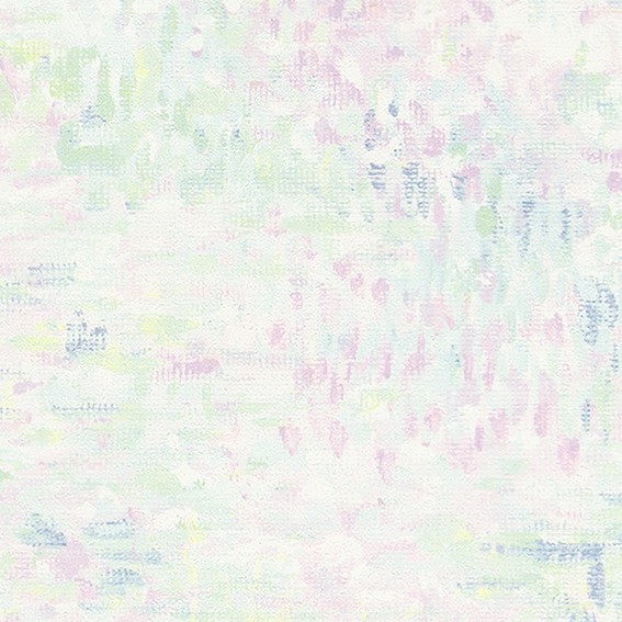 優しい色味の抽象柄入り壁紙