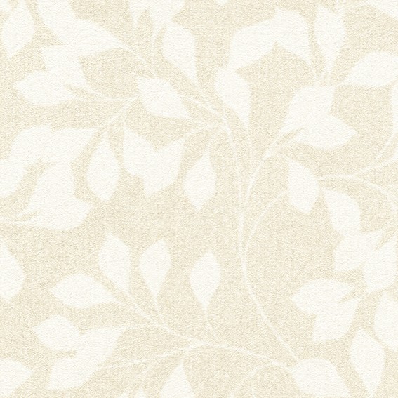 優しい色味の花柄壁紙