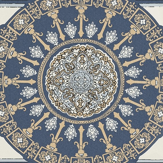 レトロで高級感のあるデザイン壁紙