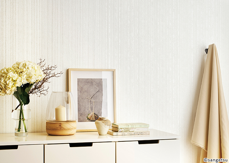 ニュートラルカラー厚めモコモコ壁紙