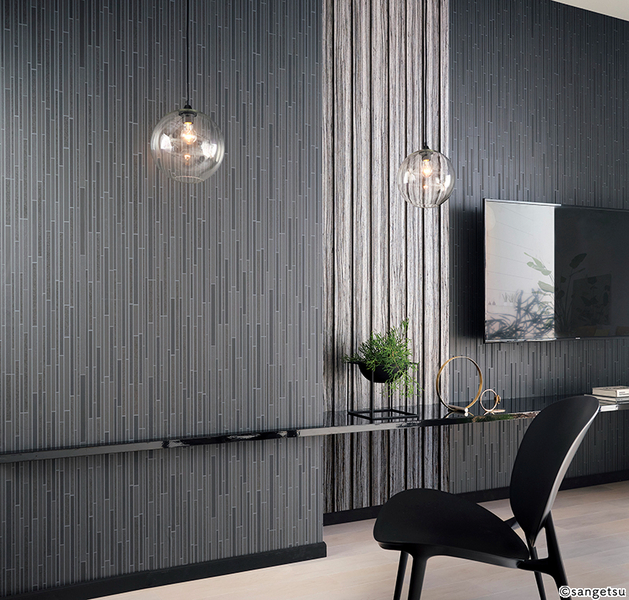 リアル凹凸タイル柄壁紙