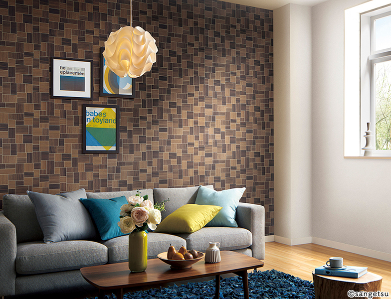 ヴィンテージウッド調壁紙