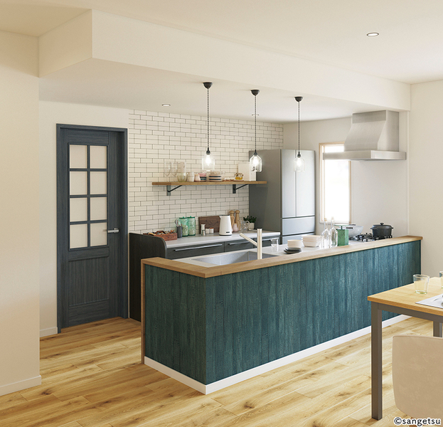 ヴィンテージウッド調壁紙