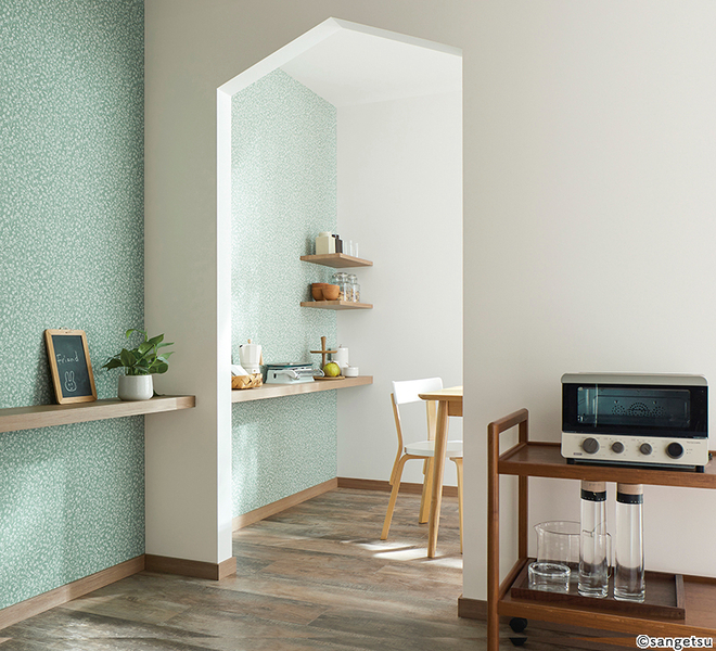 アースカラーボタニカル壁紙