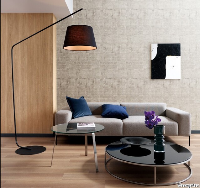 リアル凹凸タイル柄壁紙