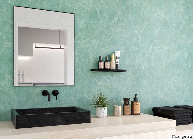 高級感のあるストーン柄壁紙