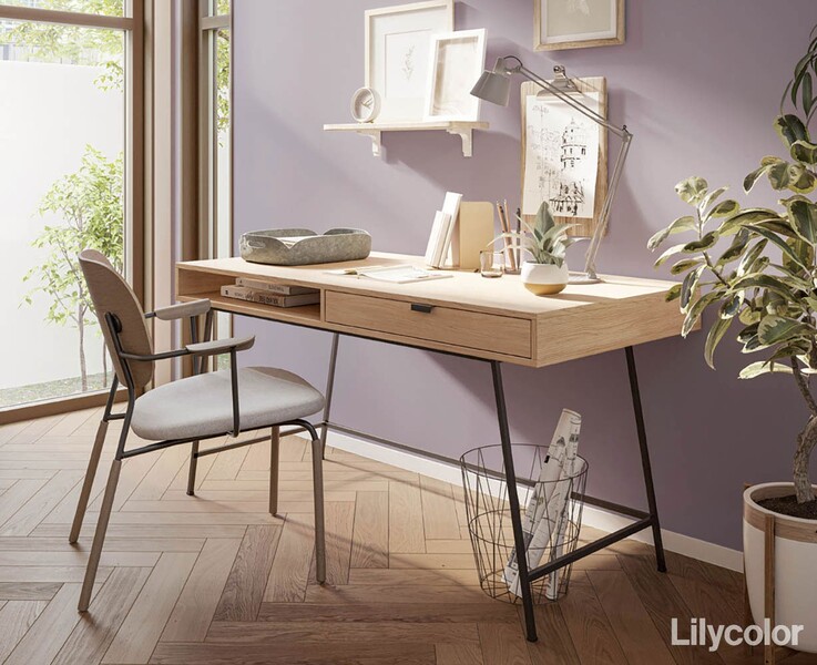 パープル 塗り壁調 防かび リリカラ LB9276