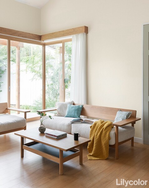 ベージュ 織物調 汚れ防止 抗菌 表面強化 防かび リリカラ LB9563