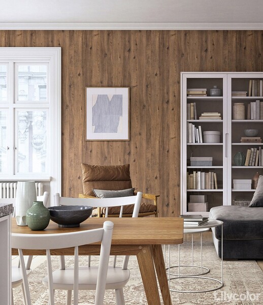 シンプル木目調壁紙