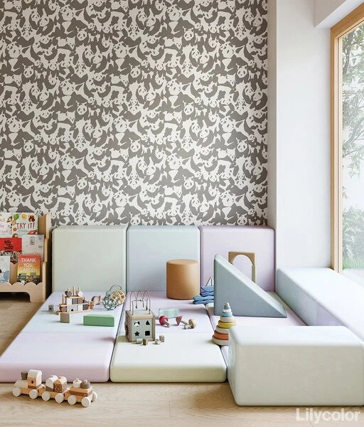 ユニークなパターン模様壁紙