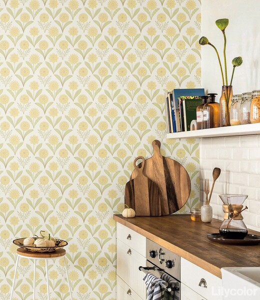 大人かわいい柄入り壁紙