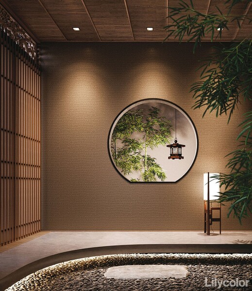 和室の天井におすすめ和柄壁紙