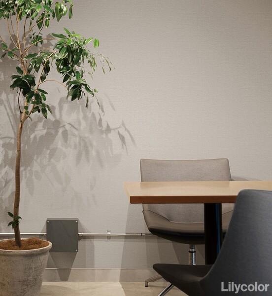 優しい色味の織物調壁紙