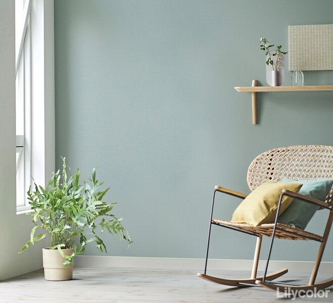 落ち着いた色味の織物調壁紙