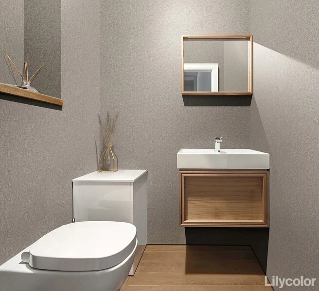 落ち着いた色味の織物調壁紙