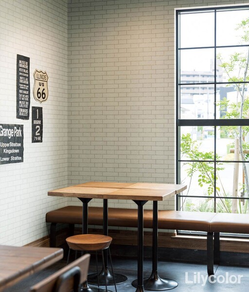 カフェ風なお部屋におすすめタイル柄