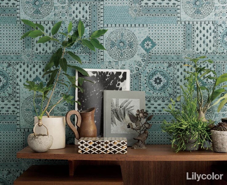 アクセントにおすすめ個性的な柄入り壁紙