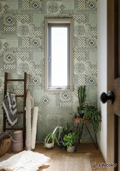 アクセントにおすすめ個性的な柄入り壁紙