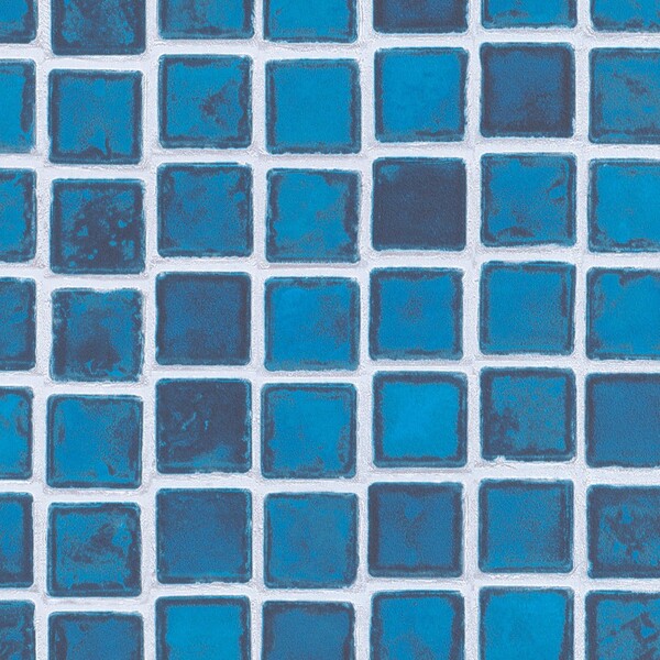 陶磁器風タイル柄壁紙