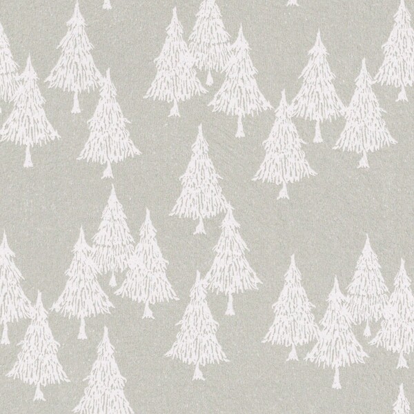 北欧風ツリー&リーフ柄壁紙