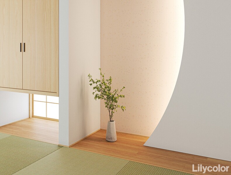 光沢ラグジュアリー和調壁紙