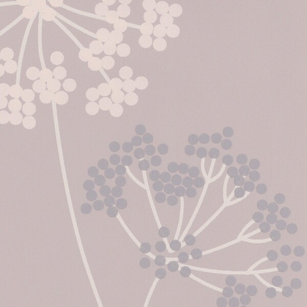 くすみカラーフラワーリーフ柄壁紙