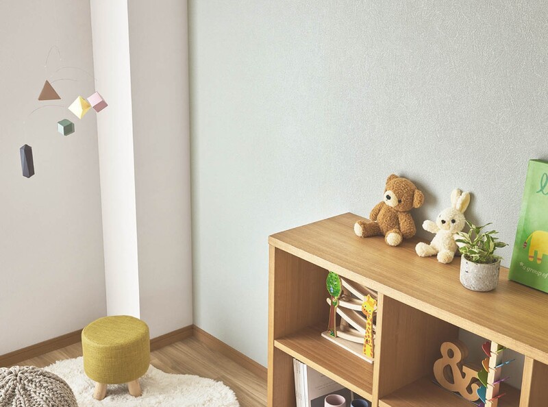 ひび割れに強い耐クラック機能付!手塗り風壁紙