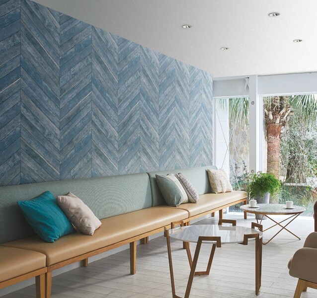 個性的な木目柄壁紙