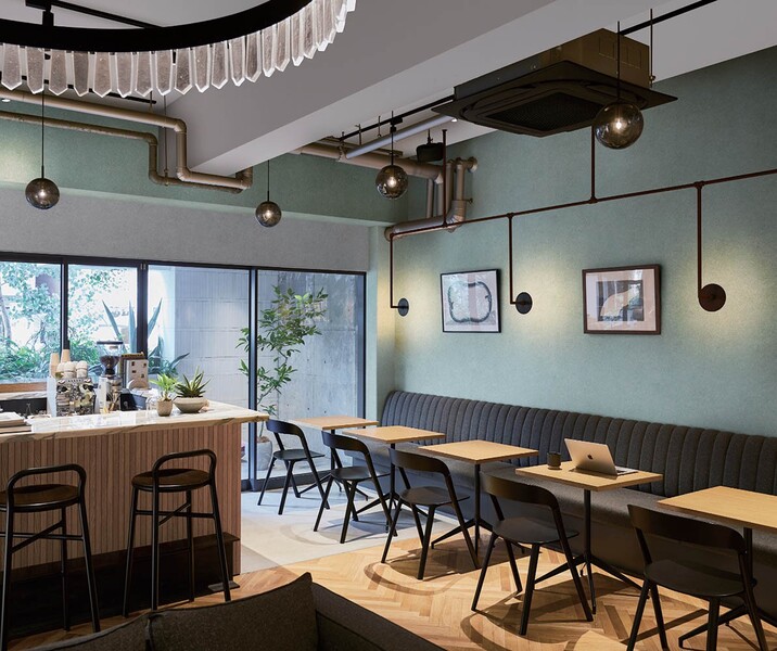 落ち着きカラーの木目柄壁紙