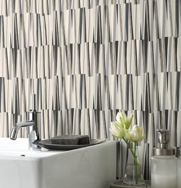 オシャレなライン柄入り壁紙