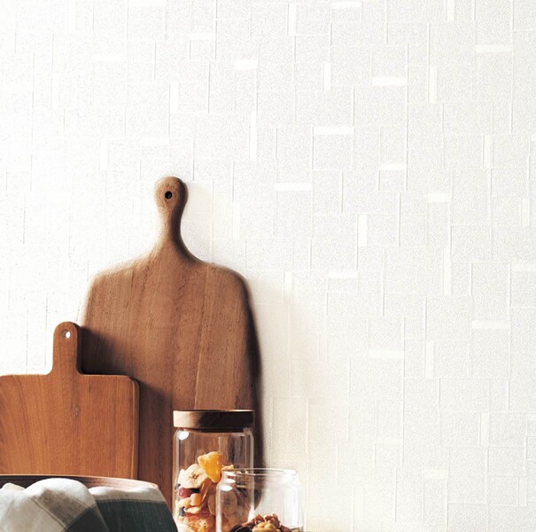 汚れ防止機能付!シンプルなモダン柄壁紙