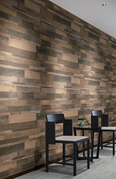 ヴィンテージ感のある木目柄壁紙