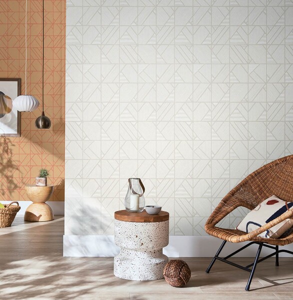 オシャレなデザイン入り壁紙