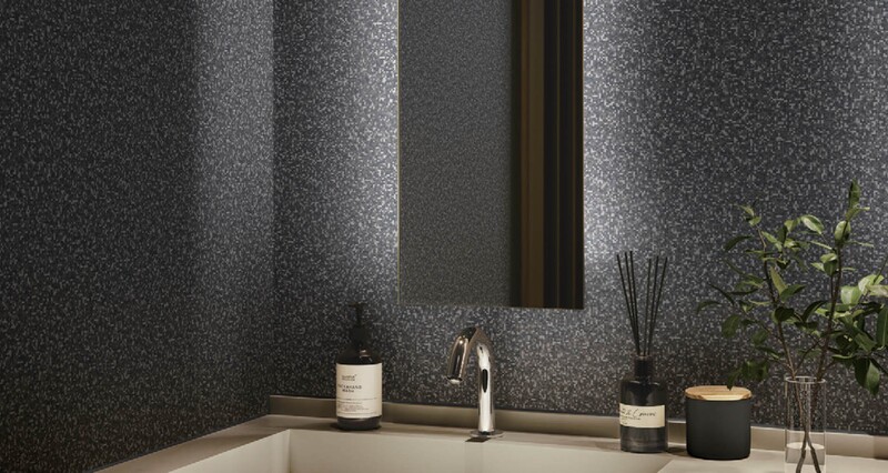 大人カラーのモダン柄壁紙