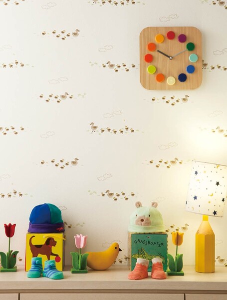 子供部屋にも!可愛らしいデザイン壁紙