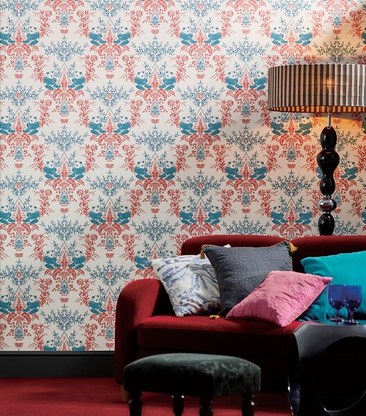 レトロで高級感のあるデザイン壁紙