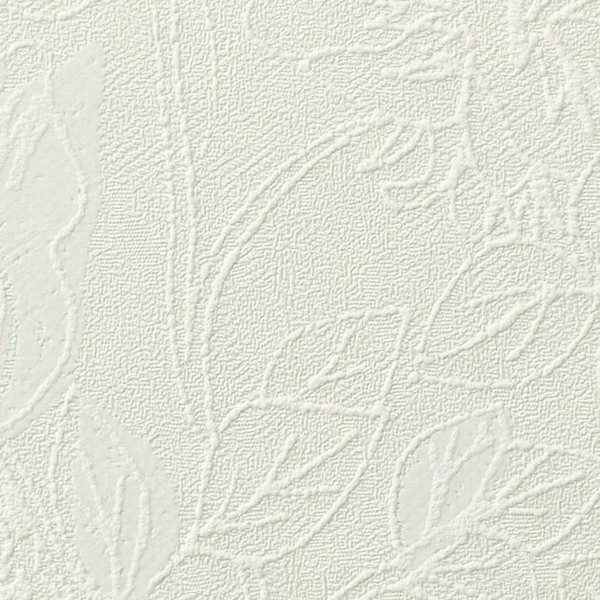 北欧テイスト&淡いリーフ柄壁紙