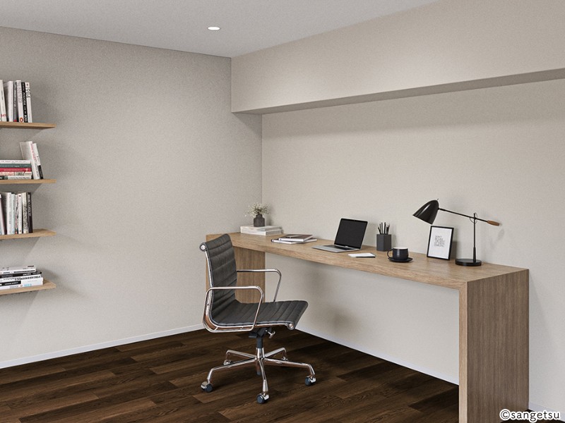 ハードストレッチ壁紙/グレー・ベージュ系