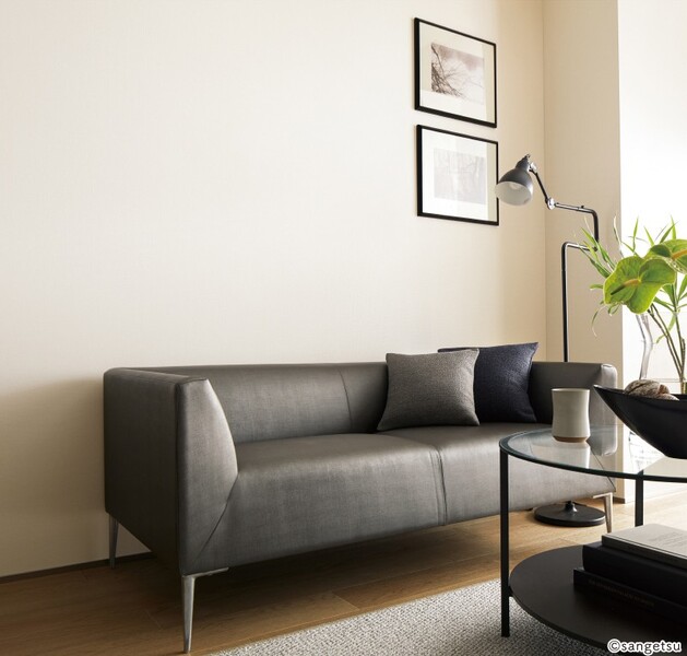 ハードストレッチ壁紙/厚めのナチュラルリネン調