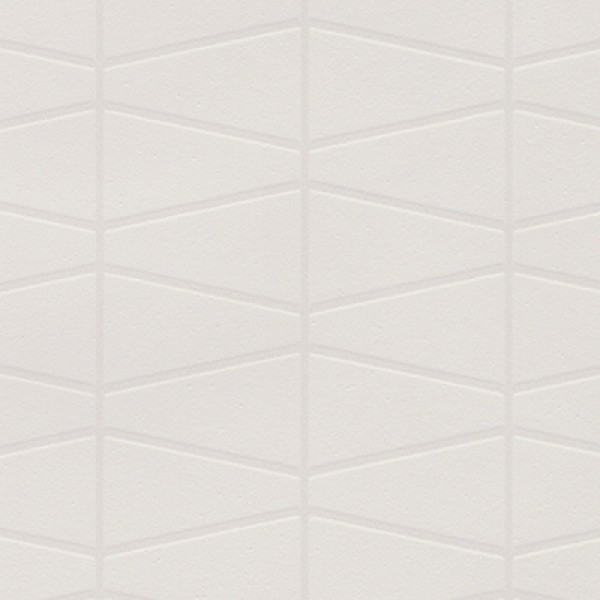 光沢ホワイト系タイル柄壁紙