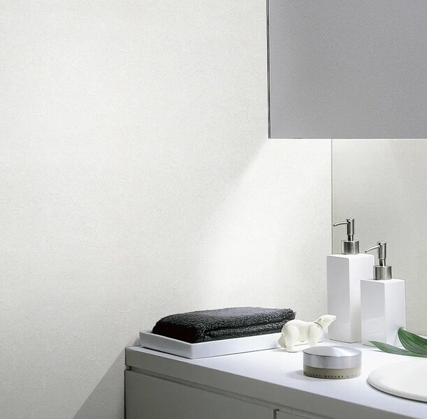 生のり付き壁紙 ホワイト 塗り壁調 表面強化 防かび 東リ VS8054