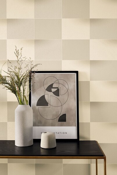 光沢感のあるタイル柄