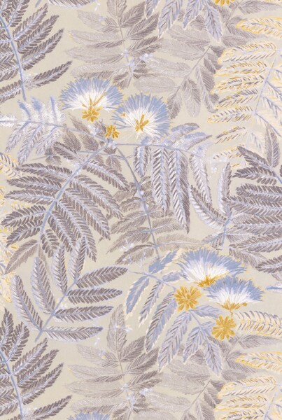 躍動的なボタニカル柄