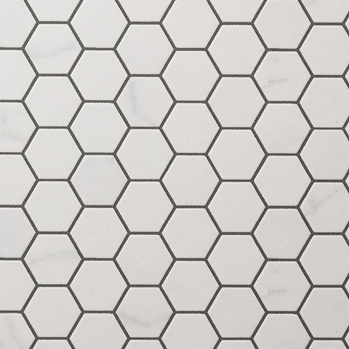 さりげないアクセントに!タイル柄壁紙